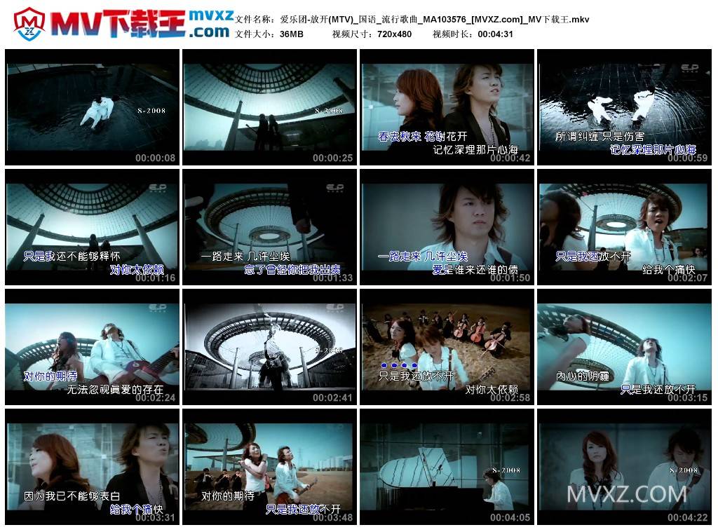 爱乐团-放开(MTV)_国语_流行歌曲_MA103576